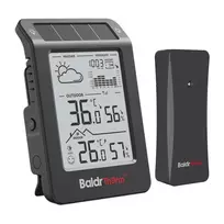BALDRTHERM B0596WT2H2P-V1 meteorologinė stotelė, juoda