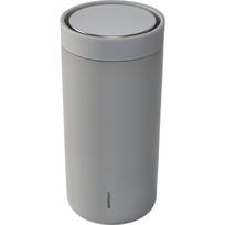 Stelton To Go Click termo puodelis 0.4 L, šviesiai pilkas