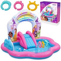 Pripučiama žaidimų aikštelė Bestway Disney Princess 53175 su čiuožykla, 221 x 193 x 140 cm
