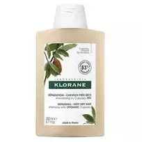 "Klorane Bio Butter Cupuaçu BIO Repairing Shampoo" - maitinamasis šampūnas sausiems plaukams, 400 ml