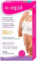 X-Epil Premium Soft Silky Finish vaško juostelės plaukų šalinimui, 20 vnt.