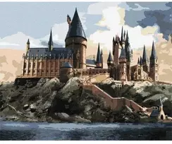 Ideyka Tapyba pagal skaičius: "HARIS PORETIS" Hogvartas dieną Warner Bros 40x50 dėžutėje