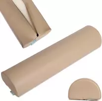 Pusapvalė masažo pagalvėlė Habys Vinyl Flex 60×15×10 cm, smėlio spalvos
