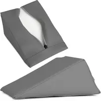 Pleišto formos masažo pagalvėlė Habys Satin Comfort 20×15×10 cm, pilka