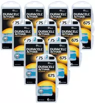 Duracell Activair 675 baterijos klausos aparatams, 60 vnt.