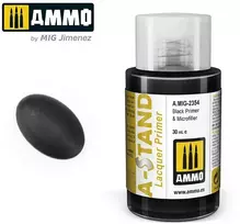 AMMO by MIG Jimenez AMMO MIG A-Stand juodas gruntas su mikro užpildu aerografui 30 ml