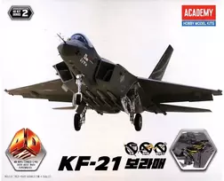 Academy KF-21 Boramae 4D plastikinis lėktuvo surenkamas modelis 14+
