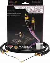 Gramofonas Melodika Melodika MDPHD05 Violetinė Rain Juodas Edition Kabelis 2xRCA PHONO do gramofonu su żyłą uziemiającą - 0,5m