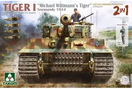 Takom Tiger I vėlyvasis tanko modelis 1/35, Normandija 1944, su Zimmerit