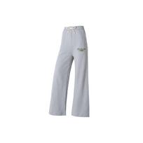 Puma Letter Embroidery Loose Wide-Leg Running Training Fitness Knitted Pants Women Bottoms Gray 626045-63 XL