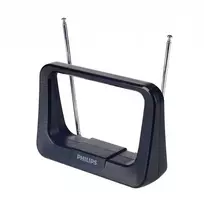 Indoor TV antenna with 1.8m coaxial cable, 75 Ohm, 3G/4G filter, DVB-T/T2