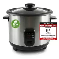 Emerio RCE-110118 rice cooker 1.5 L 500 W Black, Stainless steel