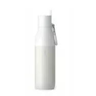 LARQ Bottle Flip Top – termoizoliacinis butelis su šiaudeliu, ištraukiamu antgaliu, 500 ml (granite white)