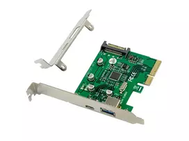 Conceptronic EMRICK USB 3.2 Gen 2 PCIe Card, 1-Port USB-C & 1-Port USB-A