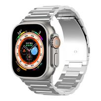 Titanium Band for Apple Watch Ultra 3 2 Series 11 10 9 8 6 se Luxury Bracelet For iWatch ultra 49mm 45mm 46mm 44mm Correa Strap for Ultra 2 49mm sidabras