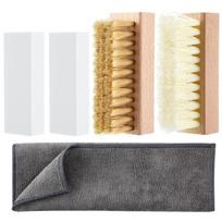 Professional Leather Nubuck Cleaner Set 5 Tools Green Equation For Home Car Interior Accessories 1 beige