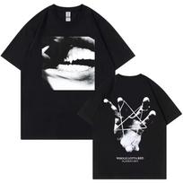 Reperis Playboi Carti Whole Lotta Red Albumas Prekės Marškinėliai Unisex WoUnisex Vintage Mada Hip Hop Marškinėliai Laisvalaikio Laisvi Medvilniniai Marškinėliai L gray