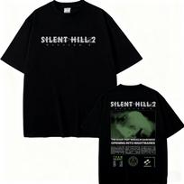 2026  Silent Hill 2   Silent Hill 3  Printed T Shirt High Quality Y2k Stylish Casual Breathable Men's Team Neck Printed T Shirt M black