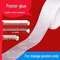 Traceless Nano Double-Sided Transparent Adhesive Dots - Wall-Safe for Posters & Stickers red