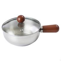 Sauce Pan Butter Warmer Food Kitchen Cooking Tool 600ml with Wood Handle Cookware sidabras