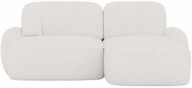 Kampinė sofa - lova Tesalia Velvet Modullo 20, balta sp., dešininė, 150 x 247 cm x 93 cm
