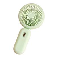 Folding Handheld Fan 3 Speed Adjustable USB Rechargeable Summer Cooling Fan Portable Outdoor Travel Mini Personal Fan žalia