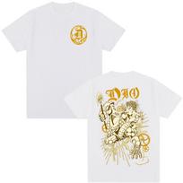 Anime Jojo Bizarre Adventure Dio Brando Tshirts 2026 Summer Unisexs Womens Luxury Fashion Y2K Pure Cotton Oversized Tshirt S white