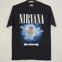 NIRVANA Nevermind L LARGE T-Shirt Black Mens Band Logo S gray