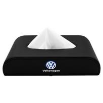 1 vnt. Automobilio servetėlių dėžutės laikiklis Porankio dėžutės laikymo dėklas Automobilio priedai Volkswagen Golf-5 6 7 MK6 Jetta Lavida Polo Tiguan Passat B5 B6 B7 juoda