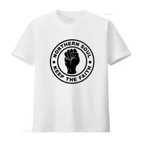 Northern Soul Keep The Faith T Shirt Retro Mod Motown from Wigan Casino Unisex designer cloth XXXXL black
