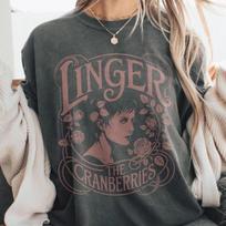 Linger The Cranberries Band 90s Unisex Men Women Classic T shirt NH25022 L gray