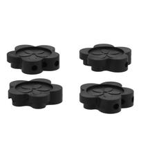 4PCS Petal Shaped Rubber Furniture Feet Mat NonSlip Risers Lifts Height Floor Protector