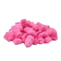 100 vnt./pak. Žiemą šiltai palaikantis medvilnės kamuoliukas mažas augintinis, mielas narvelio užpildas žiurkėnų žiurkėms Pink cotton pink