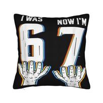 Six Seven 67 Steal A Brainrot Meme Pillow Case  Comfy Pillow Cover Kawaii Cushion Cover For Chair Sofa Home Decor 30x30CM(12x12in) blue