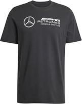 adidas Mercedes-AMG Petronas F1 vyriški marškinėliai su dideliu logotipu S juoda