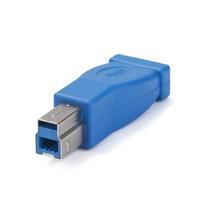 USB Type C Female to USB3.0 B Male Data Transfer Adapter Converter for Printer Scanner External Hard Drive Laptop Connector mėlyna