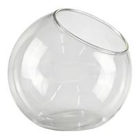 Glass Terrarium Clear Borosilicate Glass Thermal Shock Resistant 13.5cm white