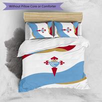 Celta Vigo FC Printed 3PCS Bedding Set Breathable Duvet Cover with Pillowcases Decorative Bed Linen for Bedroom Home 135cm*200cm