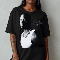 Rapper DMX Signature T-Shirt and kids tshirt, Hip Hop Tee, Musician Shirt and kids tshirt, Unisex Cotton Top, Fan Merchandise XL black