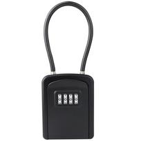 Wall-Mounted Metal Key Lock Box: Home Décor Password Safe & Cabinet gray