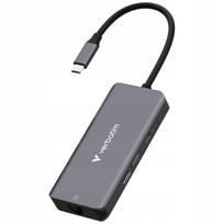 VERBATIM šakotuvo adapteris 3xUSB-A HDMI 3.2 RJ45 nešiojamajam kompiuteriui, aliuminio 32157