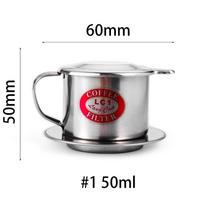 New Mug Cup Moka Pots Vietnam Coffee Stainless Steel Maker Infuser Drop Filter white