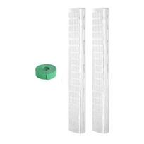 2/4/6 vnt. Augalų samanų stulpas Lengvas surinkimas Vijokliniams augalams Augalų atrama su sfagninėmis samanomis Drėgmę sulaikantis Augalų atramos kuolas 2pcs white