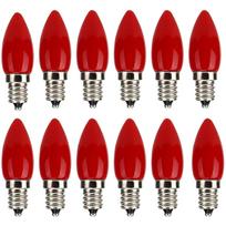 10 vnt. E12 LED žvakės lemputė 220V Stiklinis gaubtas Raudonas apšvietimas Lemputė Budos lotoso Dievo lempa SMD2835 LED šviesa 10pcs led bulb