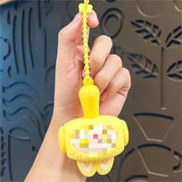 Creative LABUBU Squeaky Hammer Keychain Pendant - Decompression Sound Doll and Small Gift OPP Bag Packaging