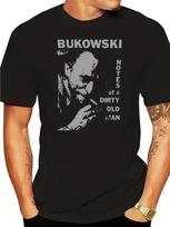 Heavyweight Vintage Charles Bukowski Tshirt Iconic Poet And Writer Name Print Black With White Literary Design S gray