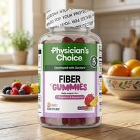 Physician's Choice 5g skaidulų gumos virškinimui ir reguliarumui, aviečių ir citrinų skonio, 60 vnt. 1pack