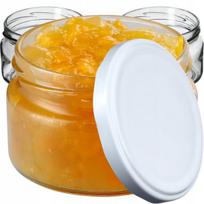 50 x Jar 250 ml Stikliniai indeliai konservams Medus + dangteliai Fi82
