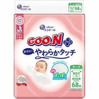 Goo.N Plus sauskelnės jautriai odai NB 0–5 kg 68vnt