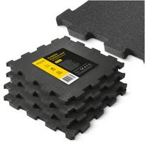 Apsauginis guminis grindų kilimėlis – 4 vnt. rinkinys (48,5 × 48,5 × 1,5 cm)